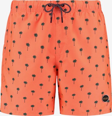 Shorts de bain Shiwi en orange : devant