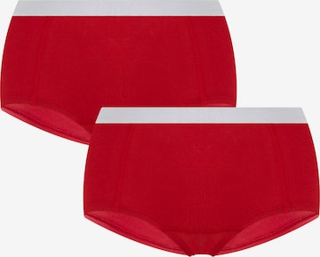 Albero Natur Boyshorts 'Bio-Baumwoll-Boyshorts – 2er Pack' in Red: front