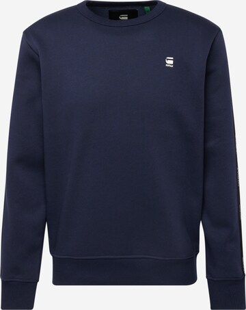 Sweat-shirt G-Star RAW en bleu : devant