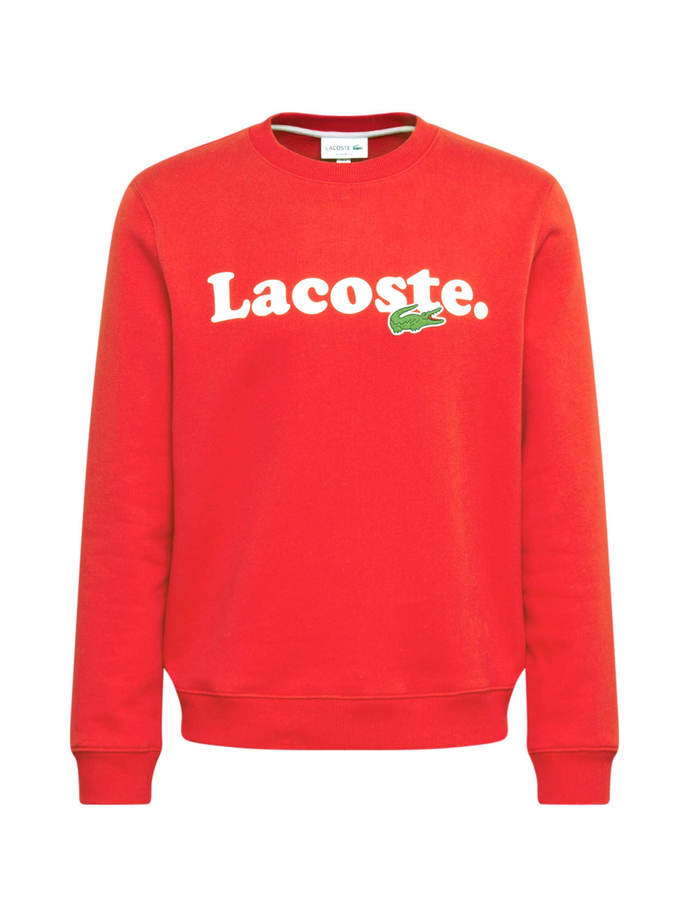 lacoste sweatshirt red