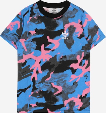 ADIDAS ORIGINALS T-Shirt 'Allover Print Camo' in Blau: predná strana