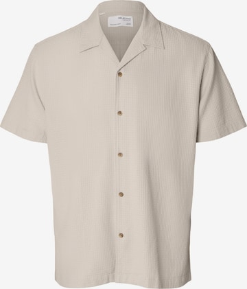 Coupe regular Chemise SELECTED HOMME en beige : devant