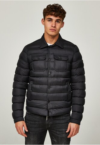 Giacca di mezza stagione di Alessandro Zavetti in nero: frontale