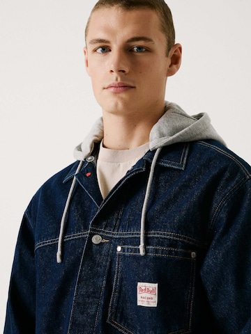Red Bull Racing x Pepe Jeans Tussenjas 'Red Bull Racing' in Blauw