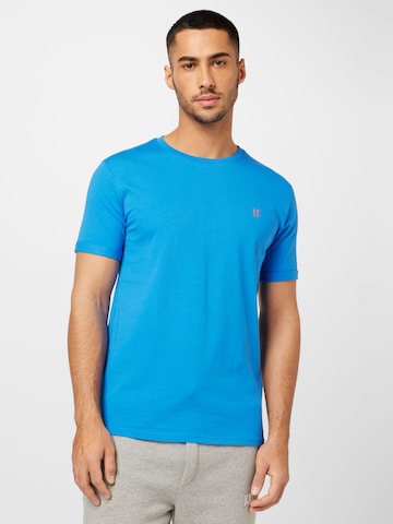 Les Deux Shirt 'Nørregaard' in Blauw: voorkant