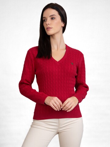 Sir Raymond Tailor Sweater 'Jena' in Red: front