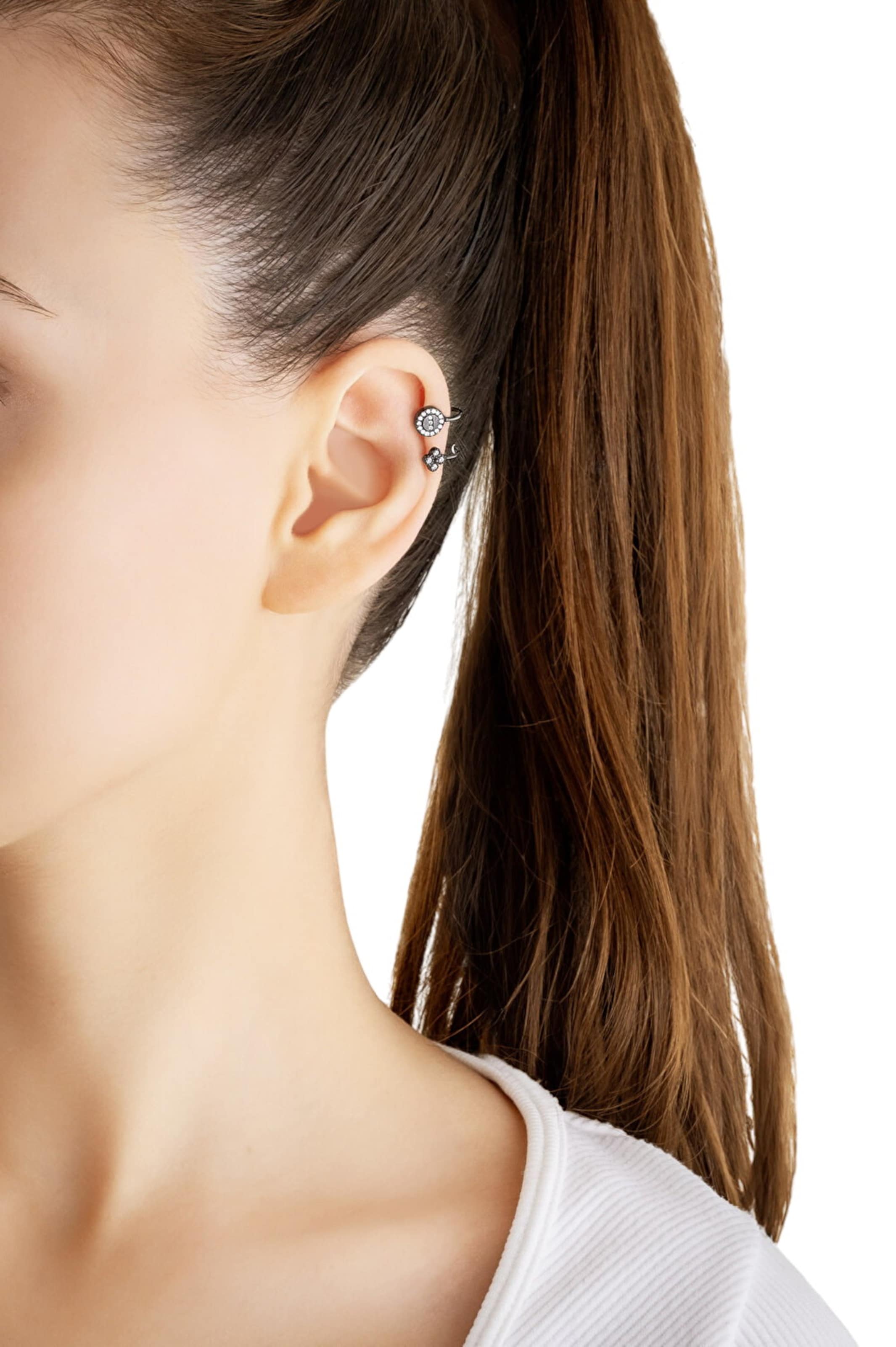 Boucles d'oreilles So Chic en noir