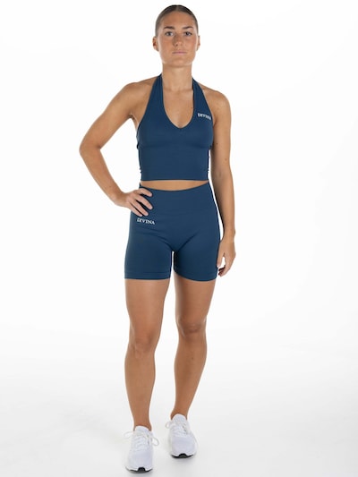 Divina Sportbroek 'Sleek' in L in de kleur Navy / Wit, Productweergave