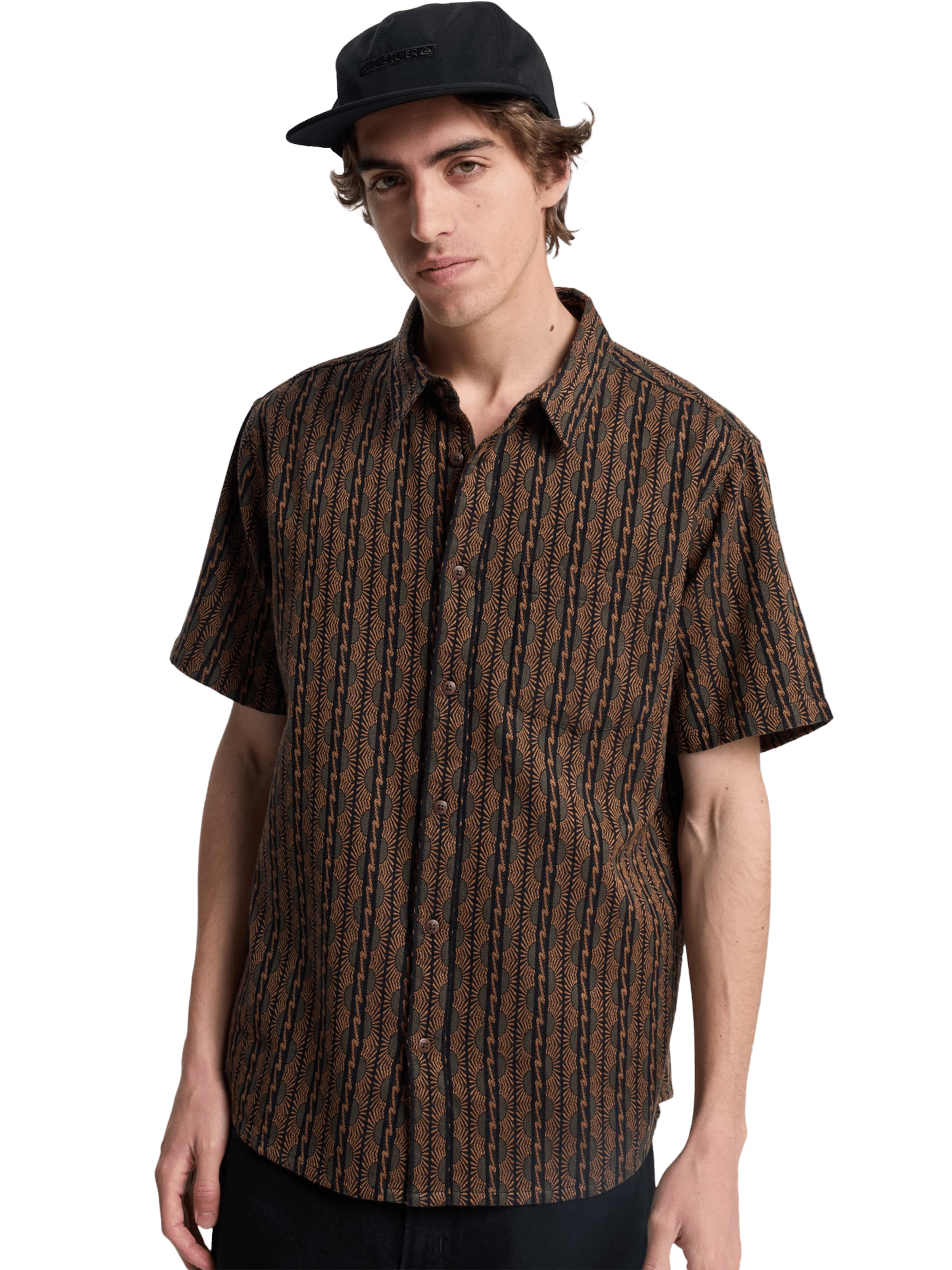 QUIKSILVER Shirt 'Horizons' in Brown: front