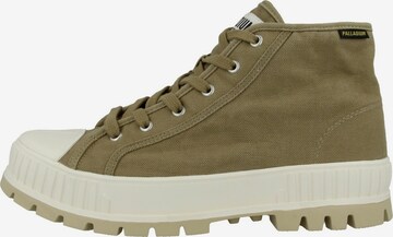 Palladium Lace-Up Boots in Green: front