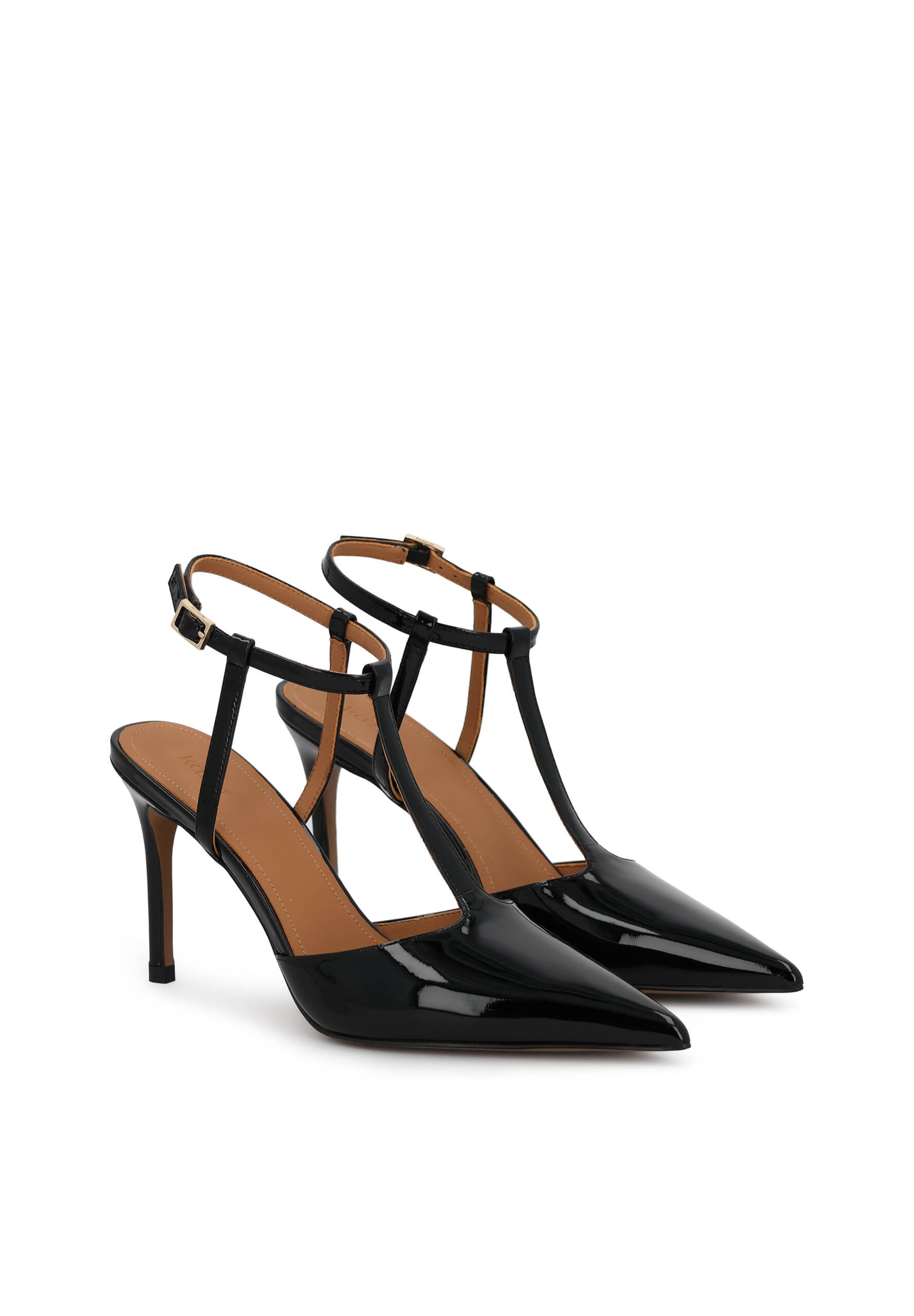 Décolleté sling di Kazar in nero