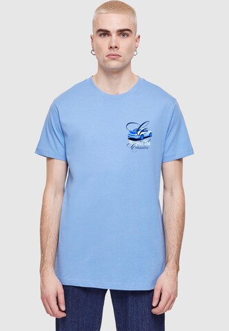 Mister Tee Koszulka 'Runs Better Than Your Playlist' w kolorze niebieski: przód