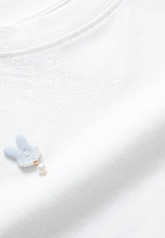 MYMO Shirt 'Pop' in Wit
