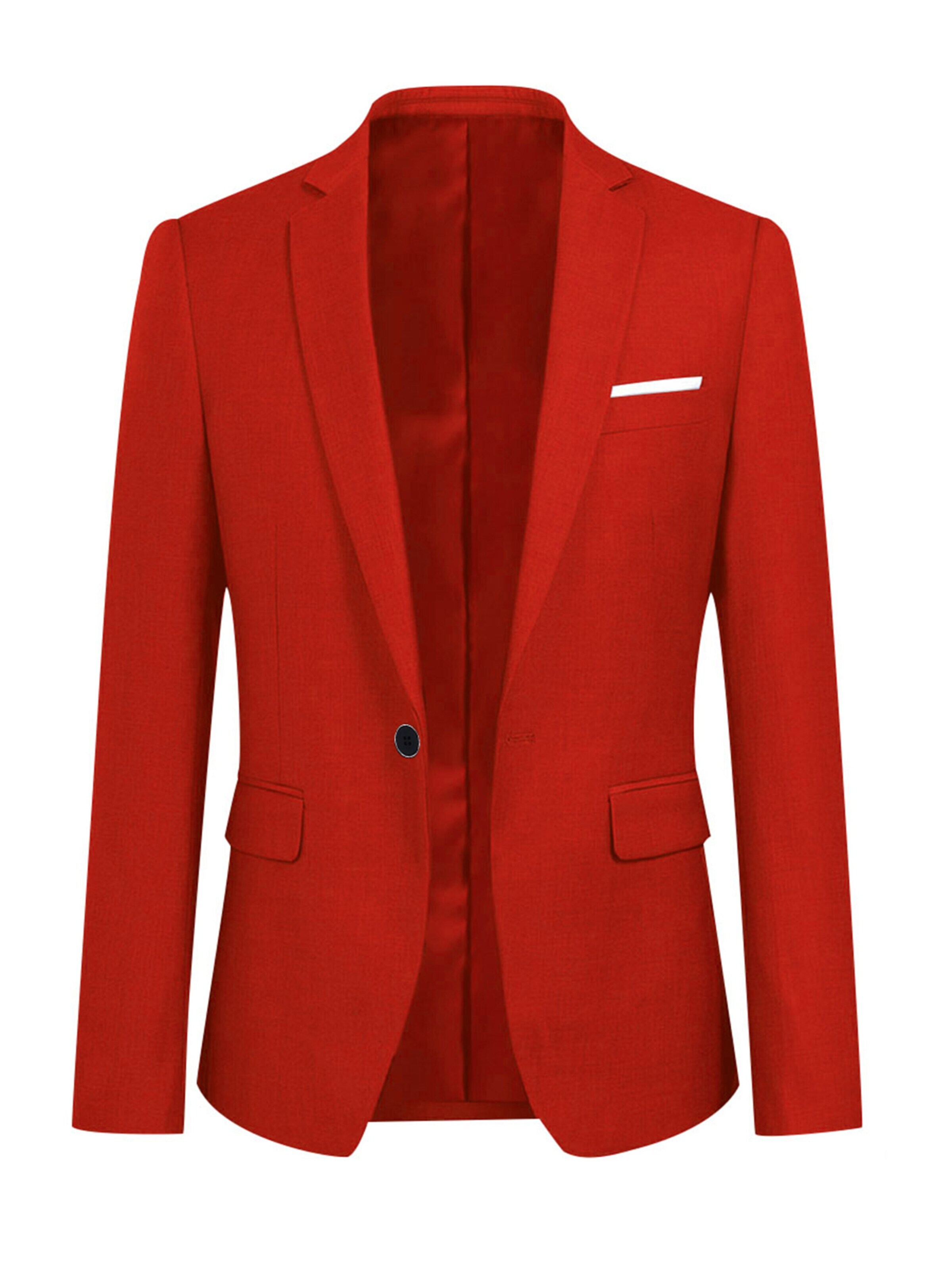 YOUTHUP Suit Jacket 'Prägung' in Red: front