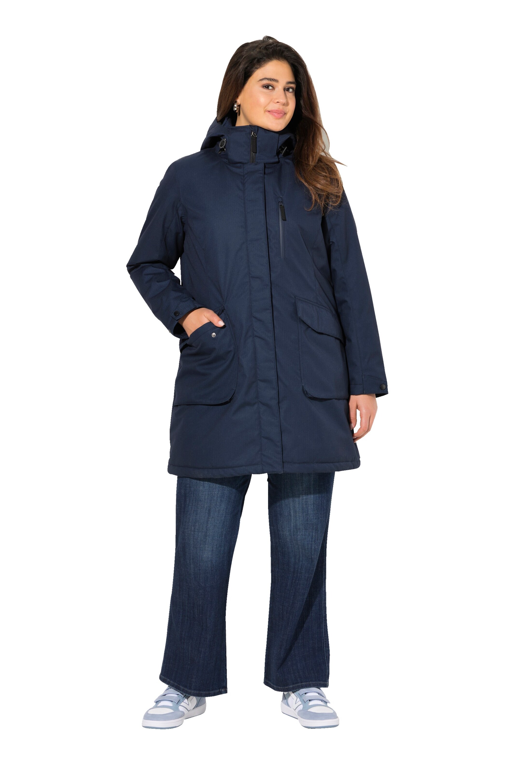 Ulla Popken Tussenparka in Blauw