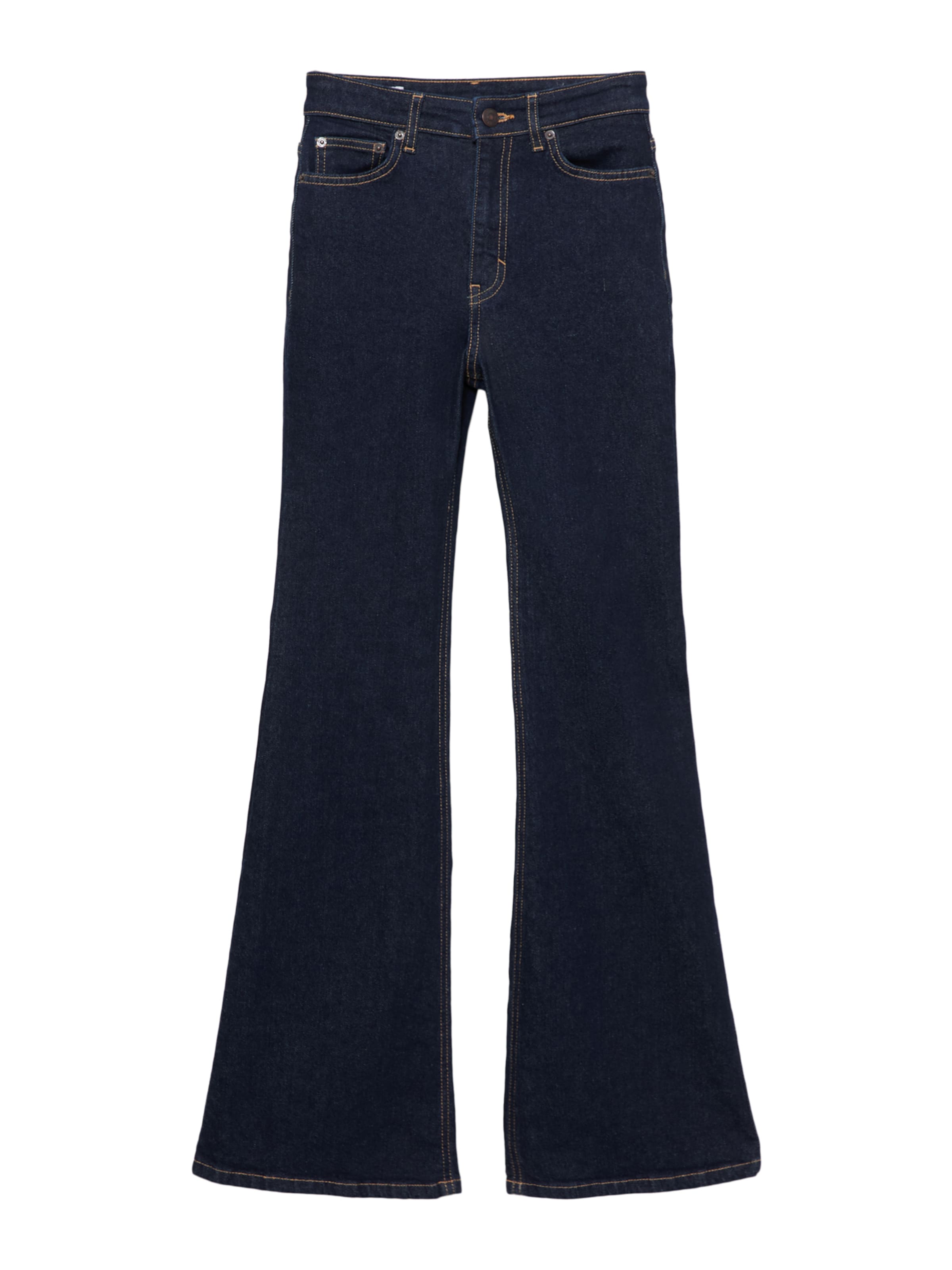 Evazați Jeans de la Pull&Bear pe albastru: față