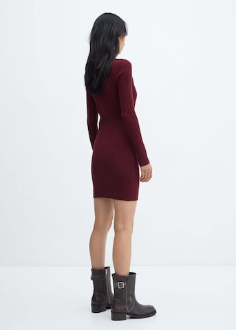 MANGO Knitted dress 'Goletin' in Red