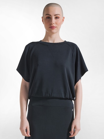 Felpa di DEHA in nero: frontale