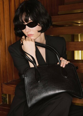 MANGO Shopper 'Gustave' in Schwarz