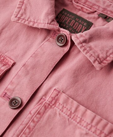 Superdry Between-Season Jacket 'Chore' in Pink