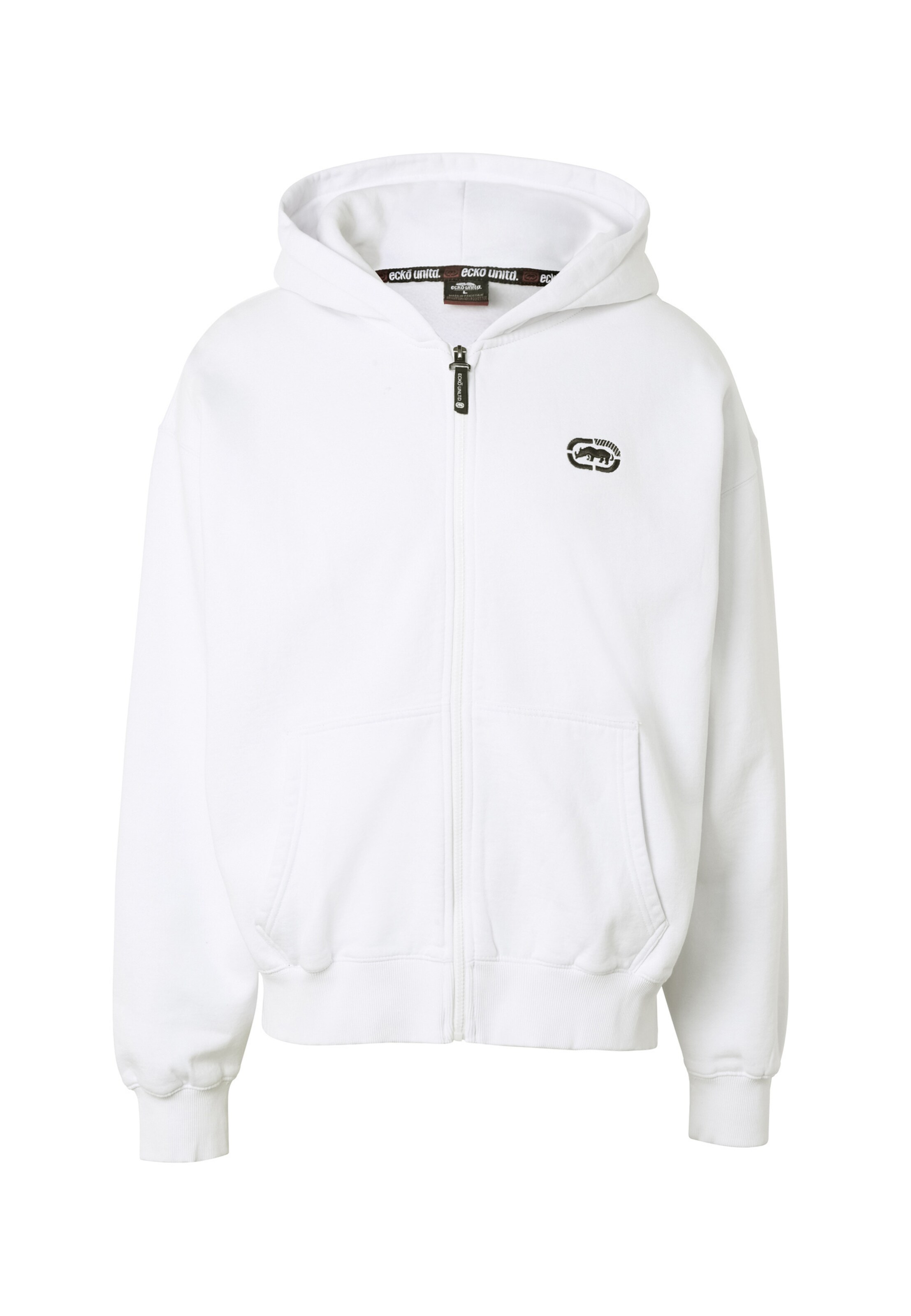 Ecko Unlimited Sweatjacke in Weiß: Vorderseite