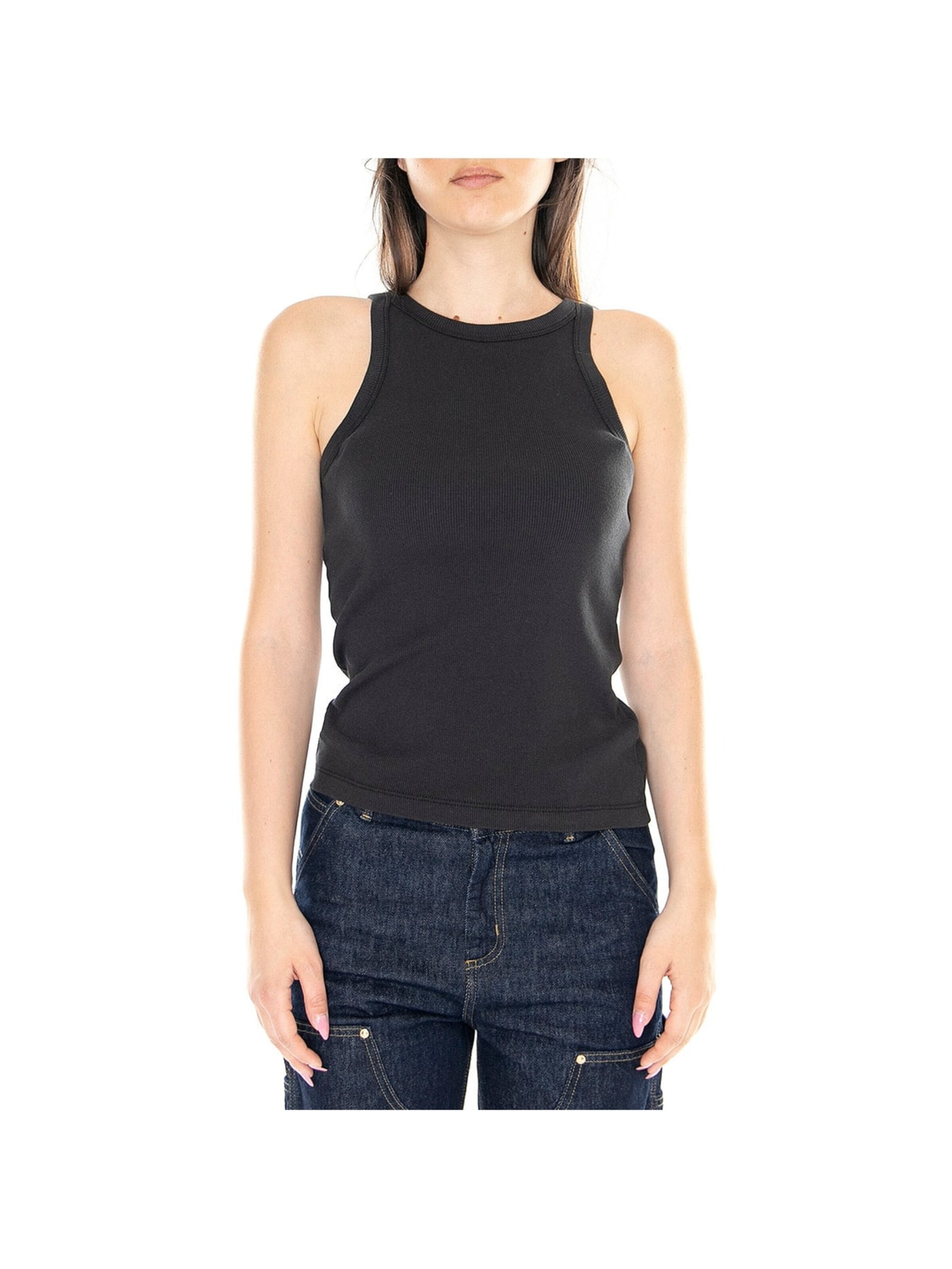 LEVI'S ® Top 'W' Racer Tank Caviar Black' w kolorze czarny: przód