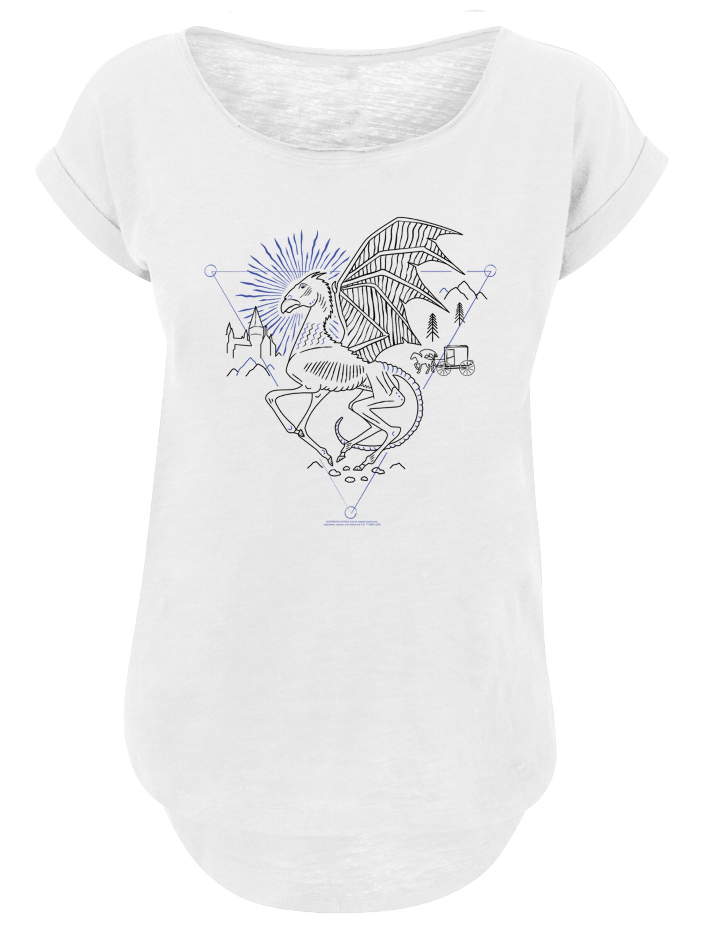 F4NT4STIC T-Shirt in dunkelblau / schwarz / weißmeliert, Produktansicht