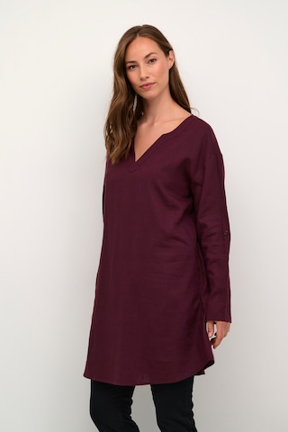 Cream Tunic 'Venta' in Purple: front