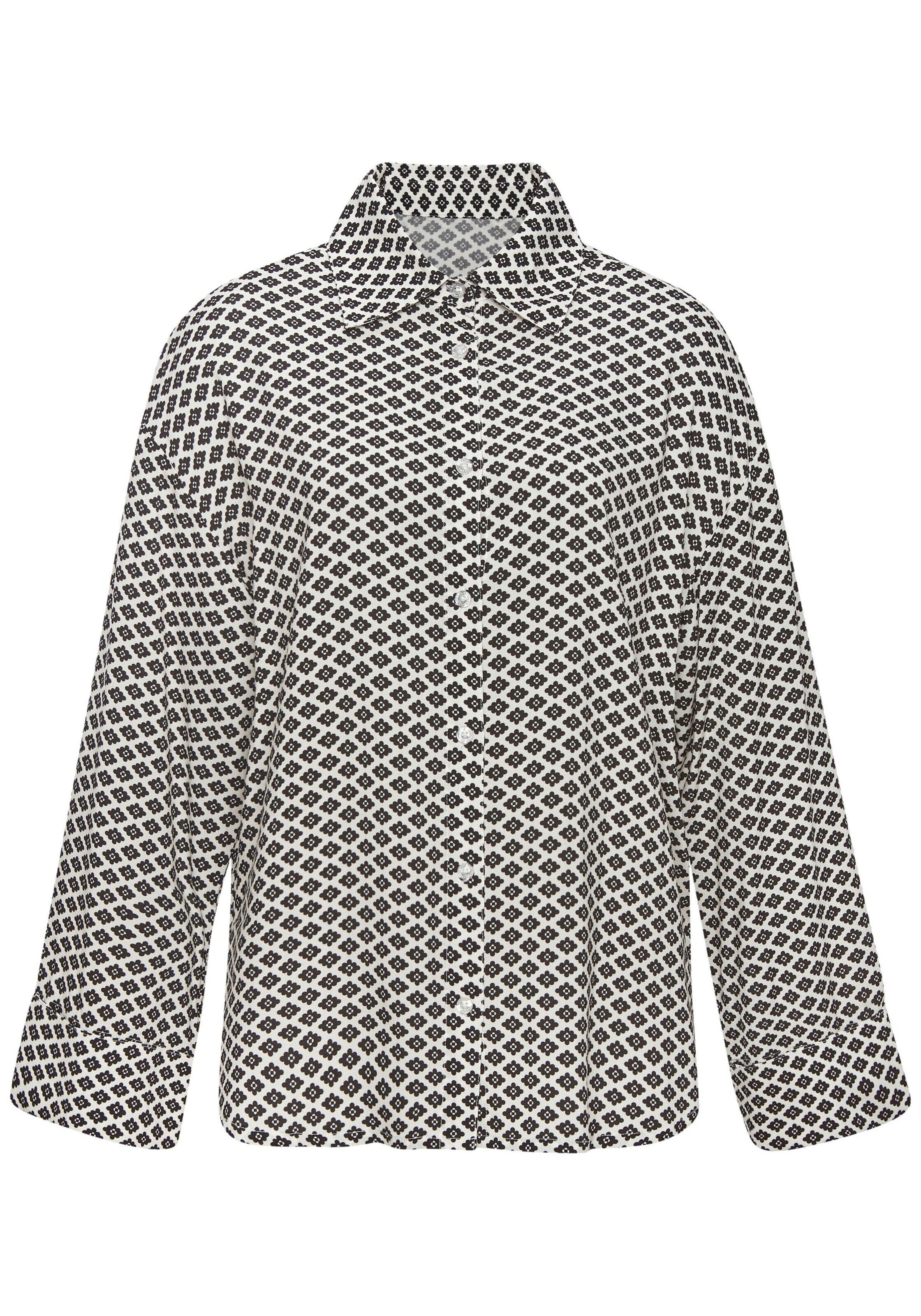 LASCANA Pyjamatop in Schwarz: Vorderseite