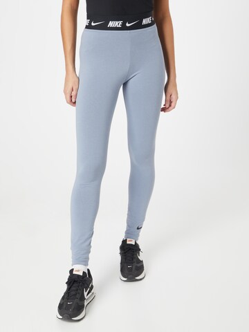 Skinny Leggings 'Club' de la Nike Sportswear pe albastru: față