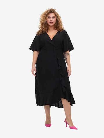 Zizzi Kleid 'XSUN' in Schwarz: predná strana