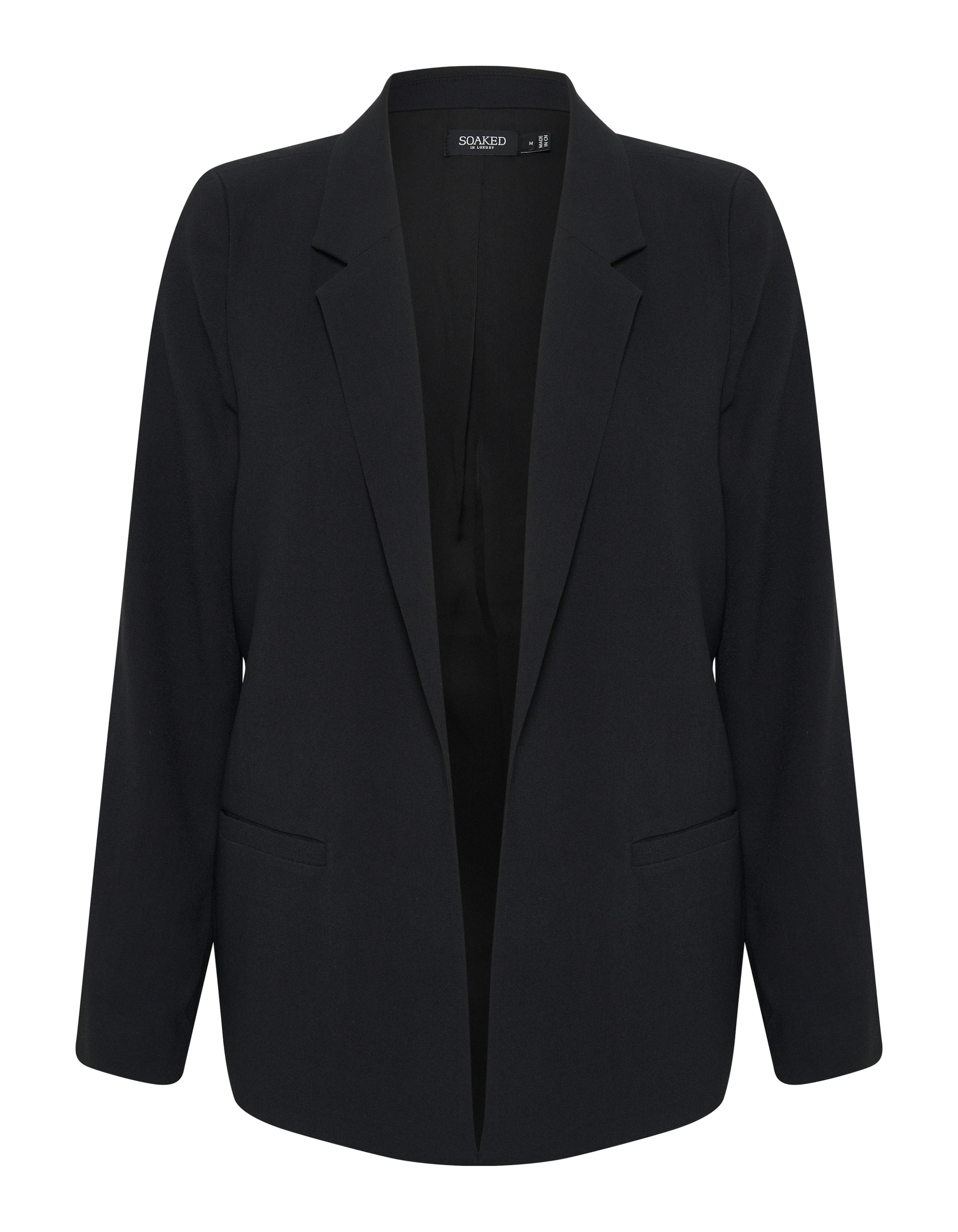SOAKED IN LUXURY Блейзър 'Shirley' в черно: отпред