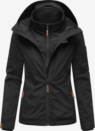 MARIKOO Tehnička jakna 'Erdbeere' u crna / bijela, Pregled proizvoda