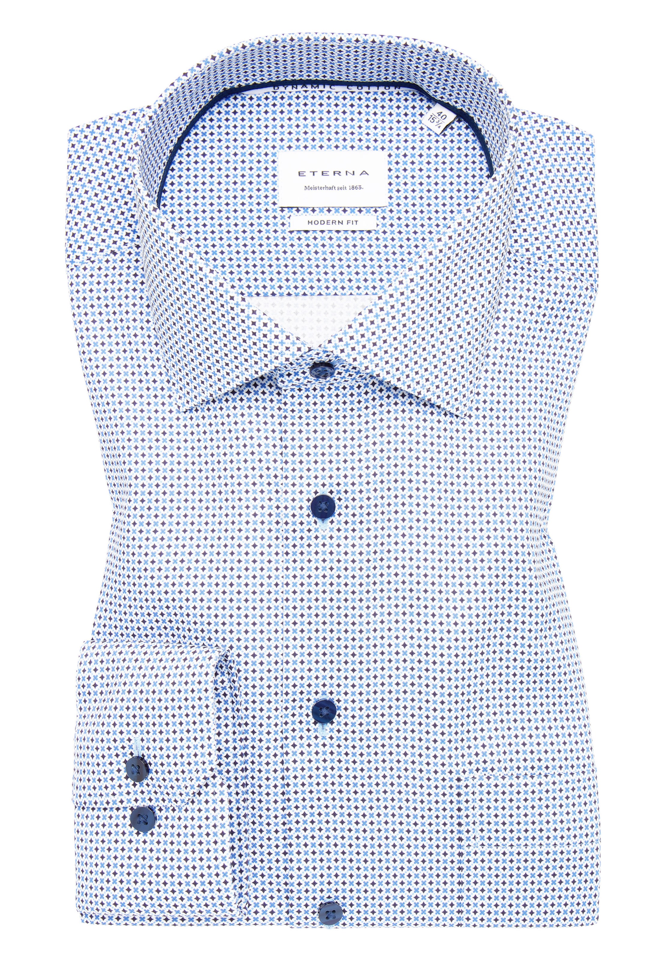 ETERNA Regular Fit Hemd in Blau