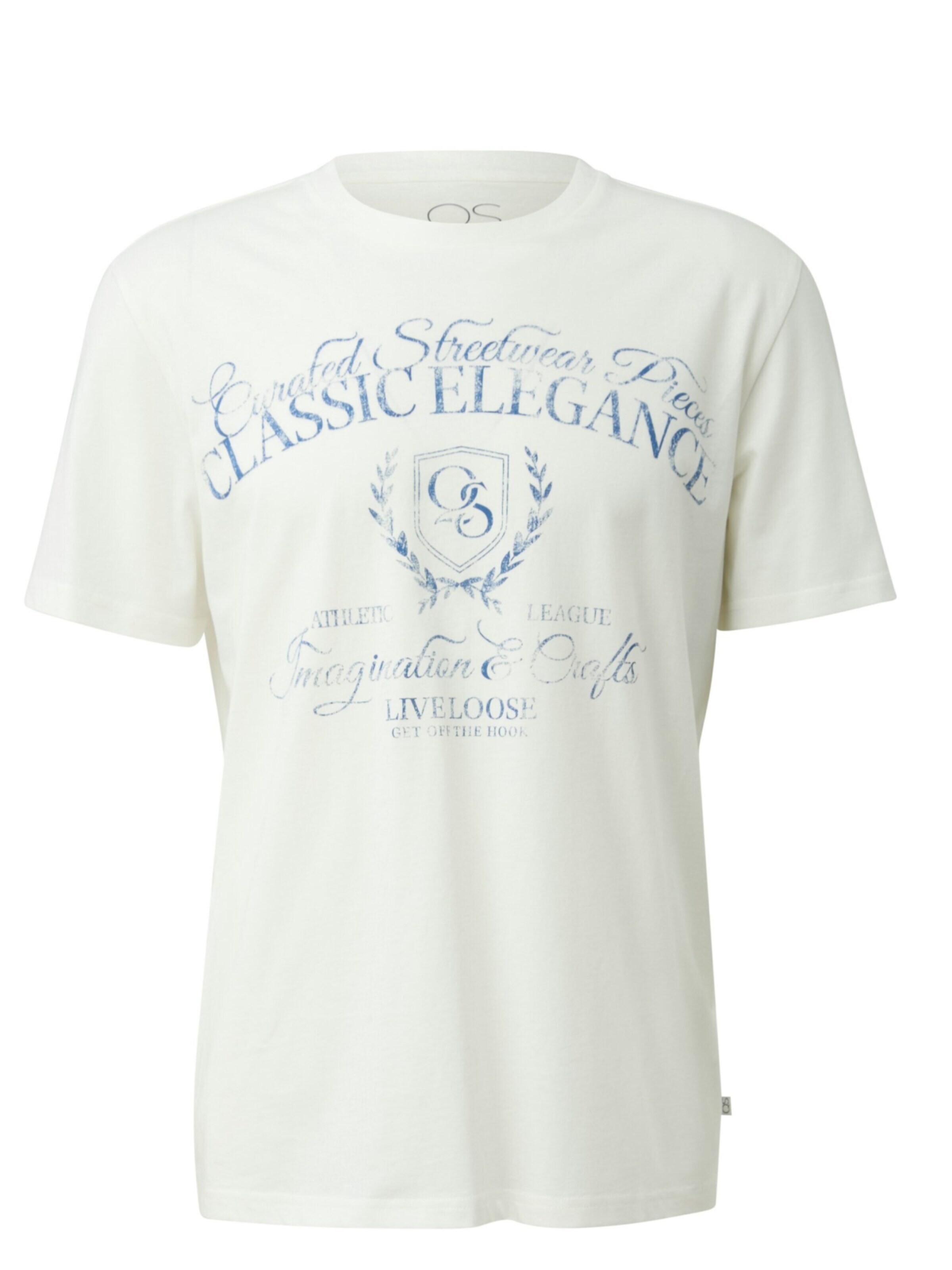 QS Shirt 'Q/S designed by - Heren t-shirt' in XXL in de kleur Wit, Productweergave