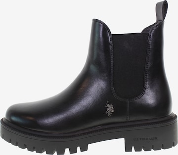 U.S. POLO ASSN. Boots in Schwarz: Vorderseite