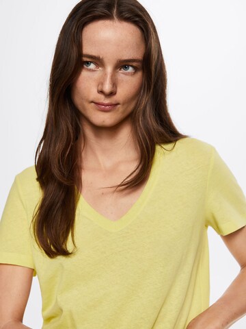 MANGO Shirt 'Luki' in Yellow