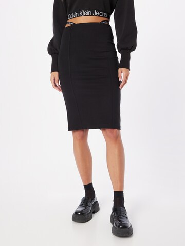 Calvin Klein Jeans Rock in Schwarz: Vorderseite