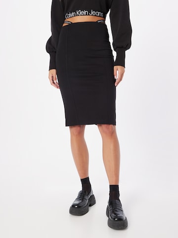 Calvin Klein Jeans Skirt in Black: front