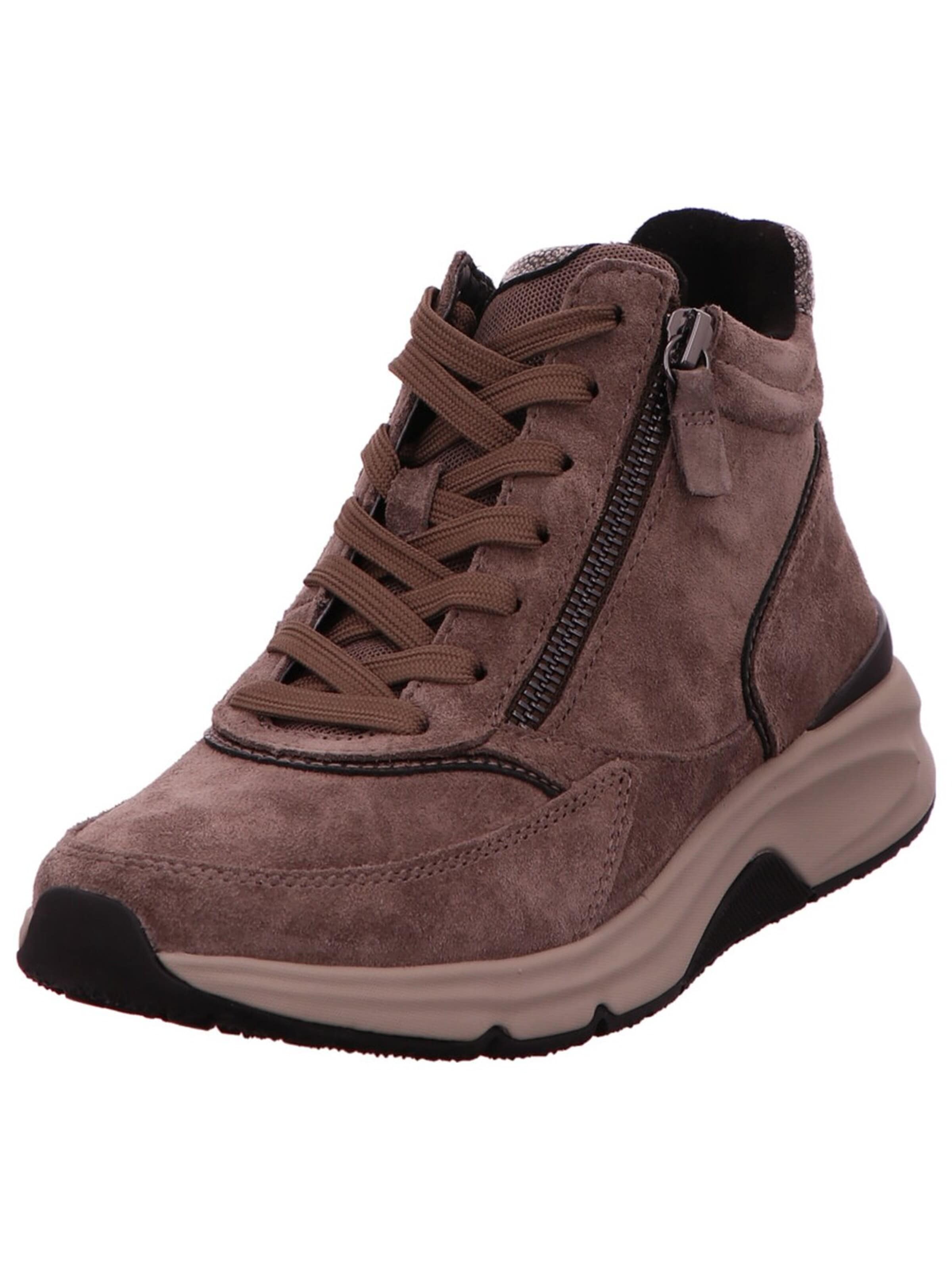 GABOR Sneaker high 'Sneaker High Damen 76.887.30 Rauleder in braun'‌‌ in Braun: Vorderseite