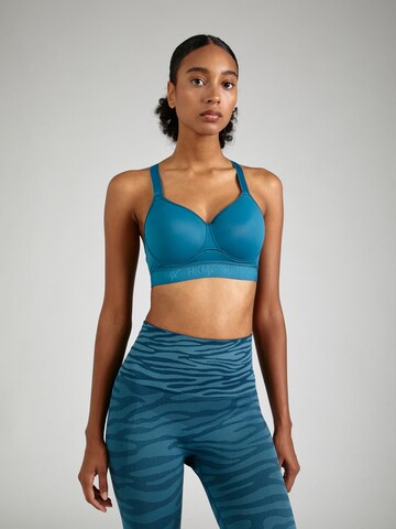 HKMX Bustier Sport bh 'The All Star' in Blauw: voorkant