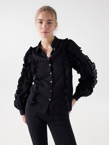 Salsa Jeans Blouse in Zwart: voorkant