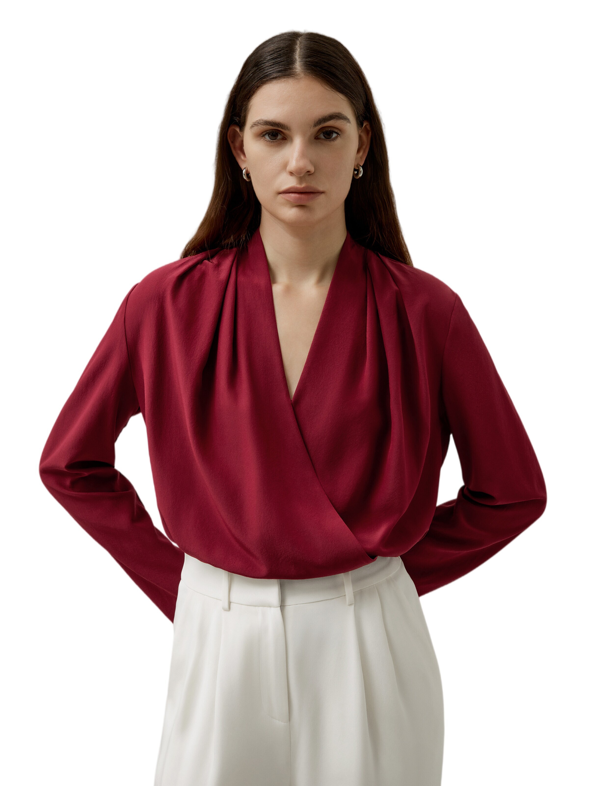 Lilysilk - Camiseta tradicional en rojo: frente