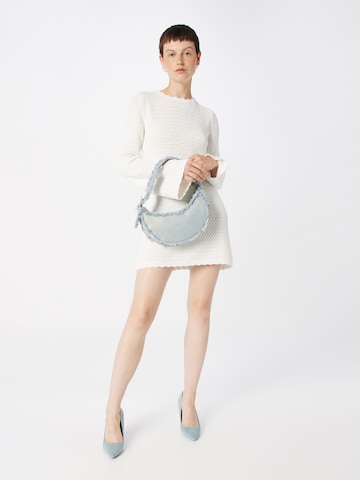 Gina Tricot Knitted dress 'Maja' in White