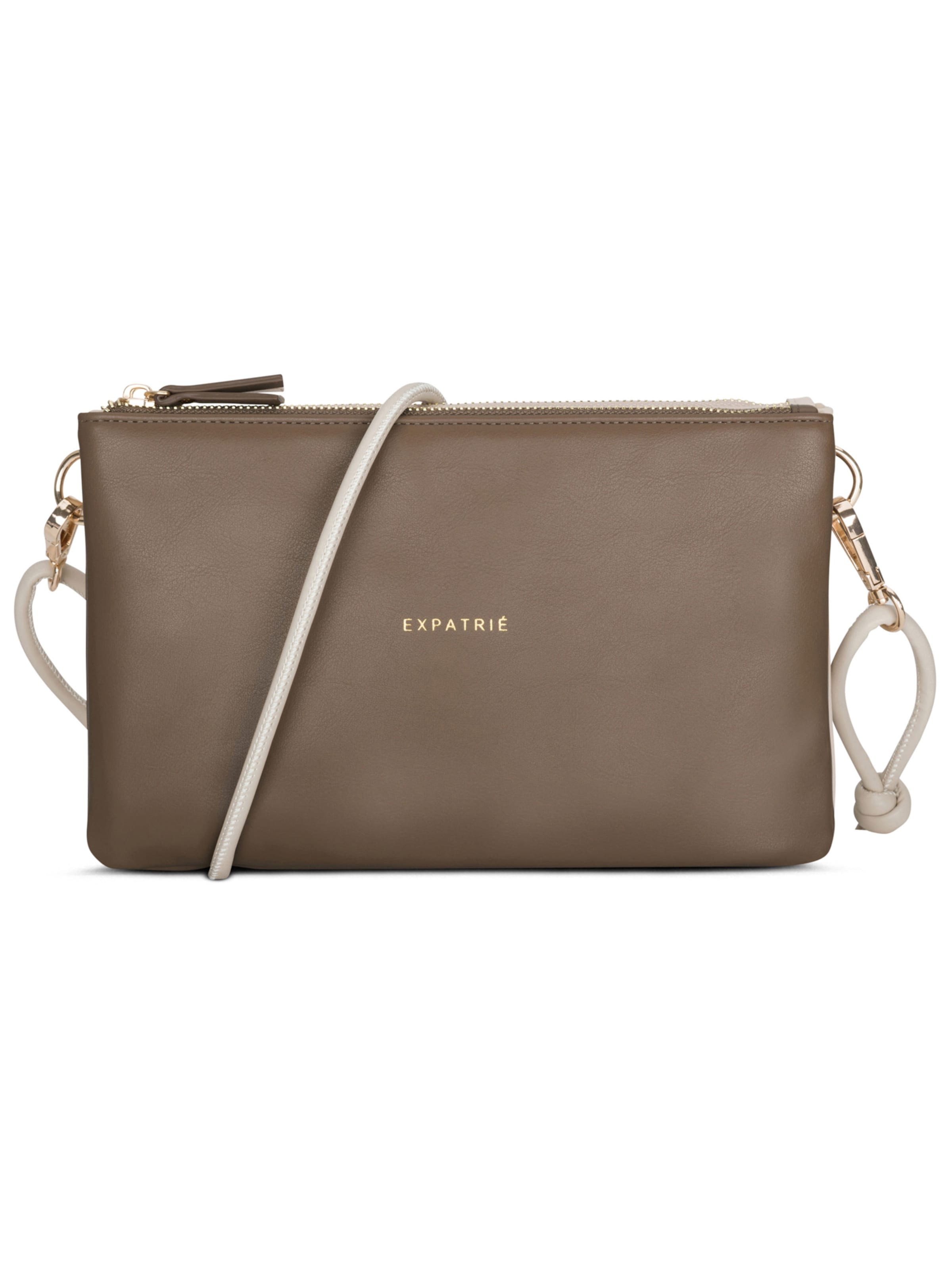 Borsa a tracolla 'Emilie' di Expatrié in marrone: frontale