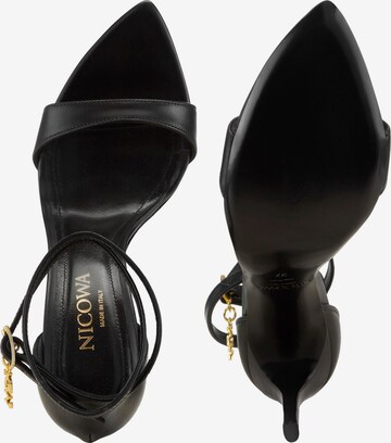 Nicowa Strap Sandals in Black