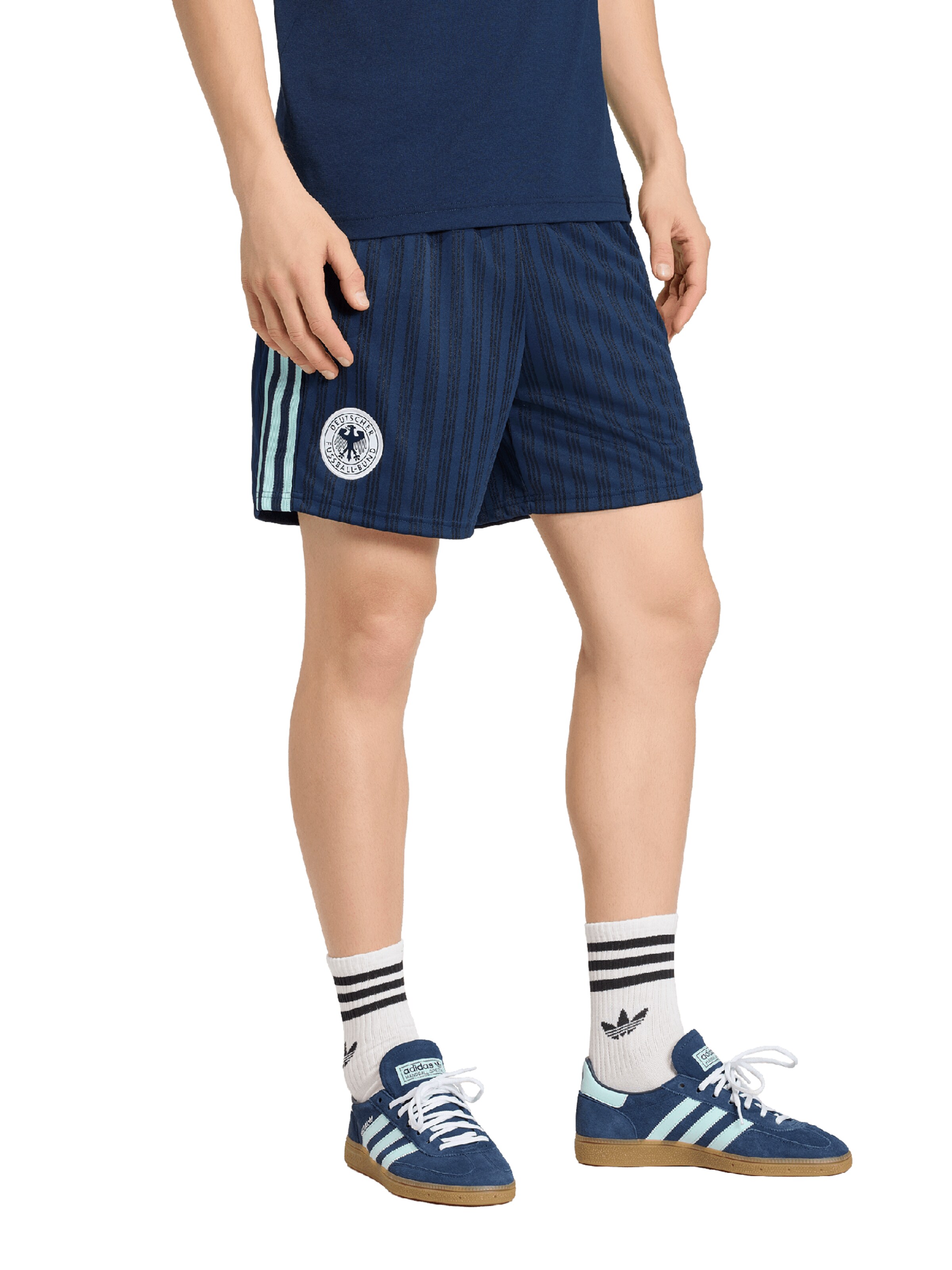 ADIDAS PERFORMANCE Loosefit Sportshorts 'DFB' in Blau: Vorderseite