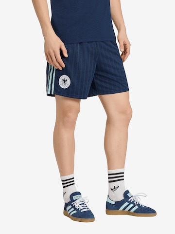 mėlyna ADIDAS PERFORMANCE Laisvas Sportinės kelnės 'DFB': priekis
