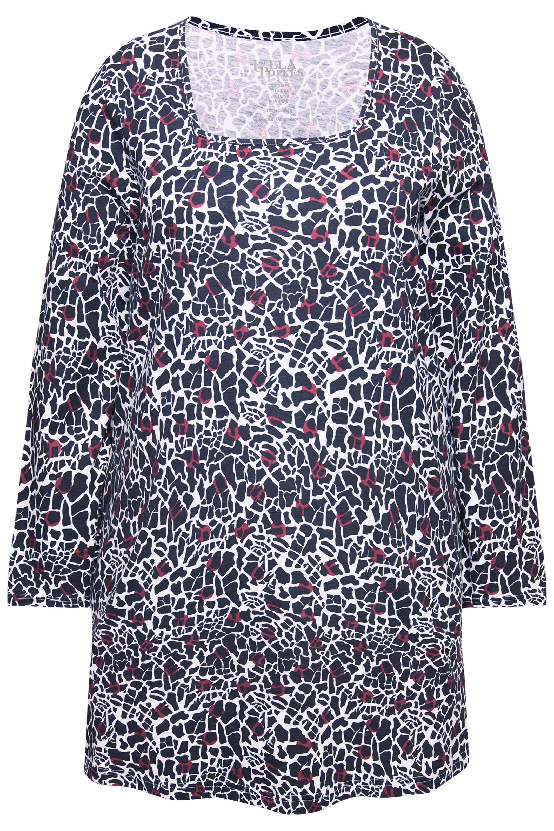 Ulla Popken Blouse in Zwart: voorkant