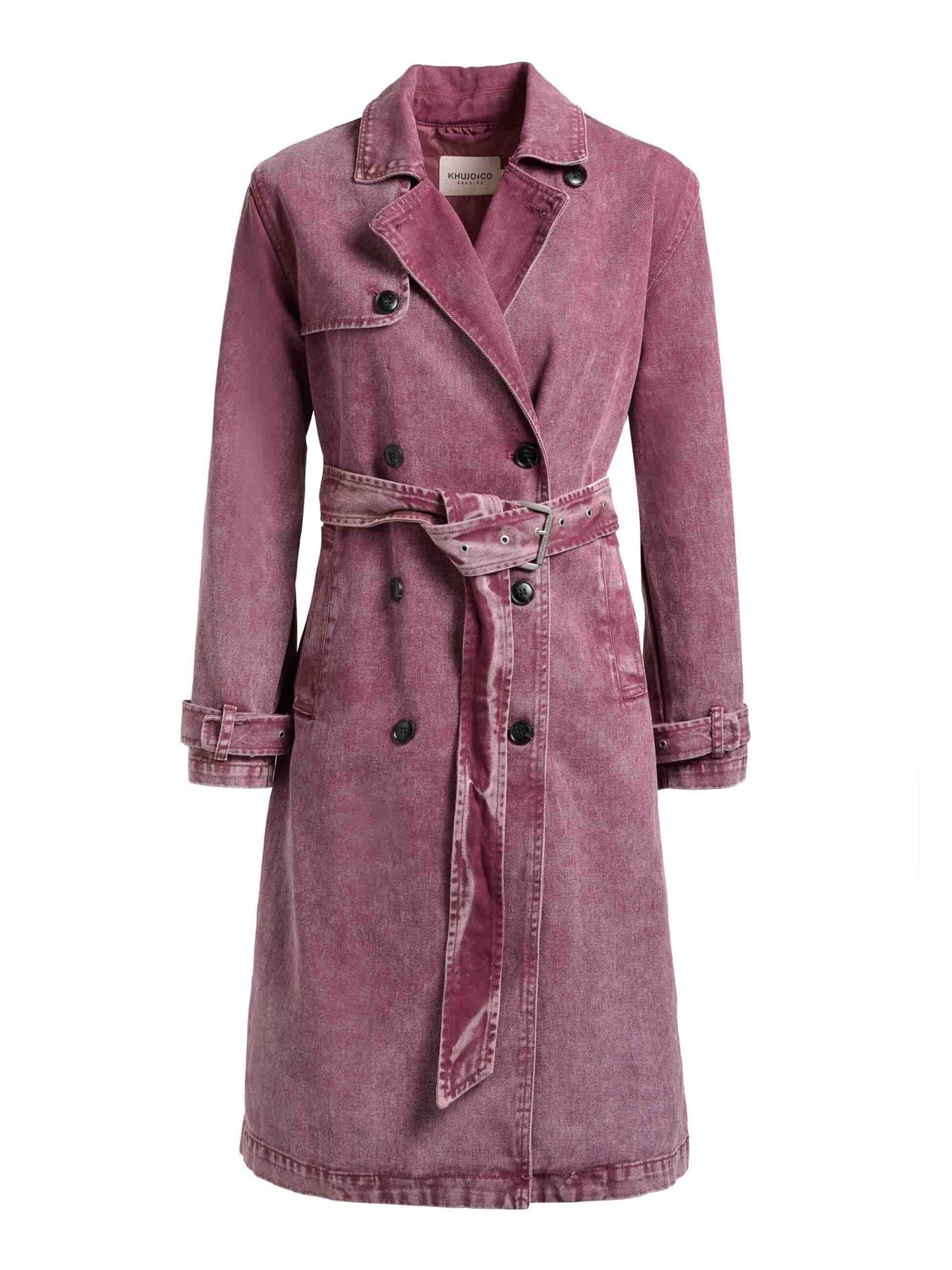 Manteau mi-saison 'Hera' khujo en violet : devant